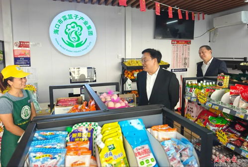 馮飛在?？诎翟L檢查安全生產與食用農產品市場供應